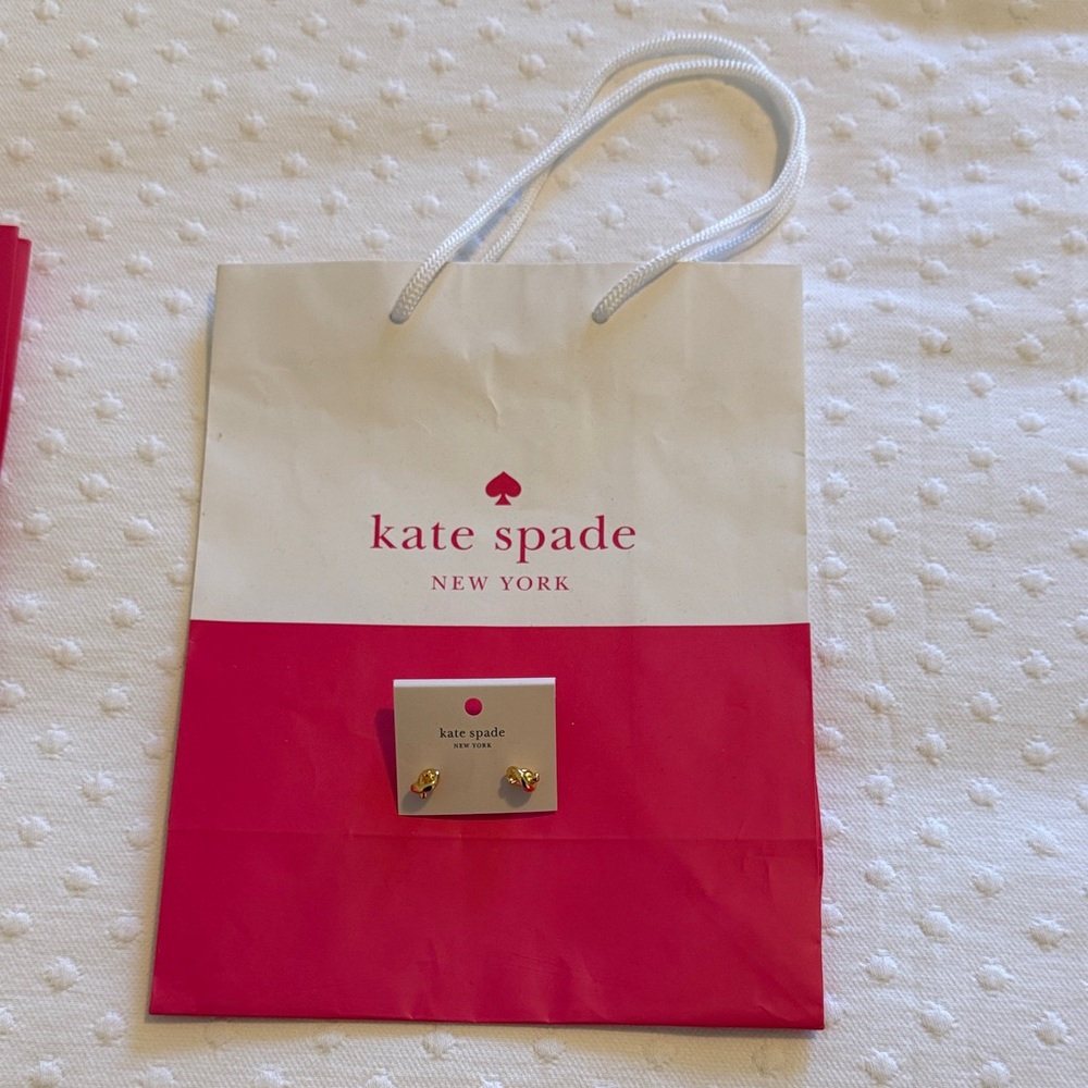 Kate Spade Gold Sailor Knot earrings